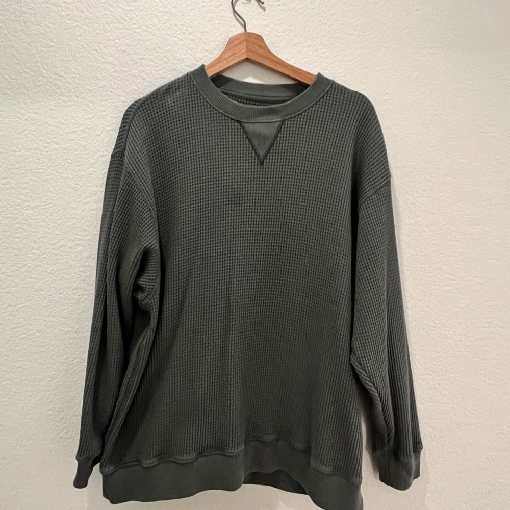 Aerie Waffle-Knit Vintage-Like Sweater